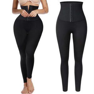 Women Waist Trainer Leggings Corset Cincher Yoga Pants Tummy Control Body Shaper
